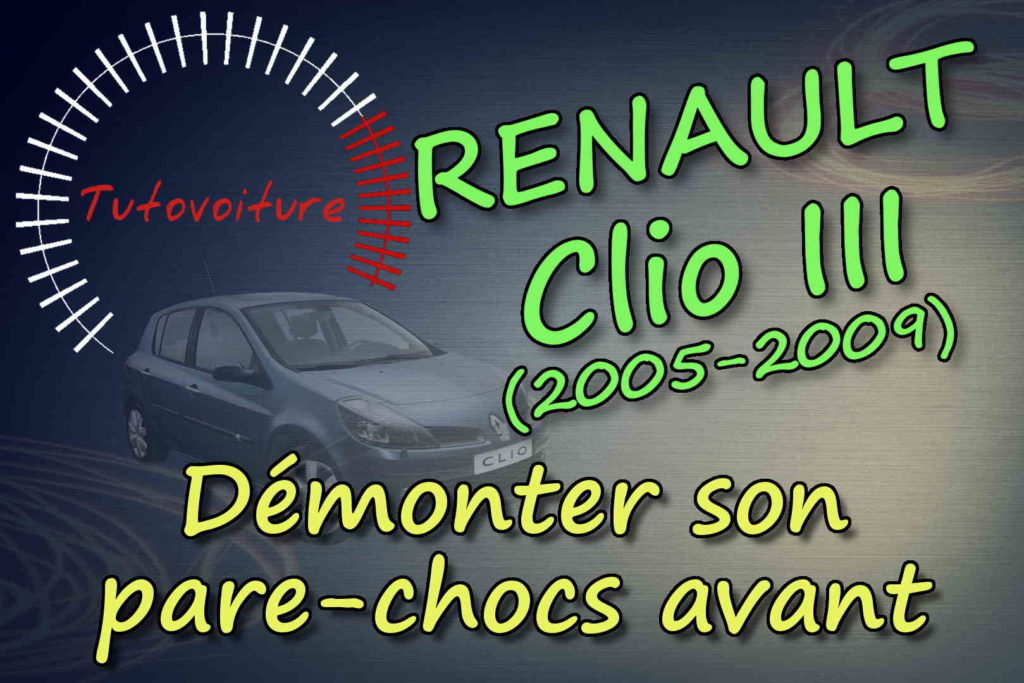Pare Chocs Avant Pour Renault Clio 3 Phase 1, 2005 À 2009 (Sigle